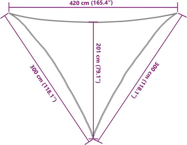 Produktbild VidaXL Sonnensegel (300 x 300 x 420 cm)