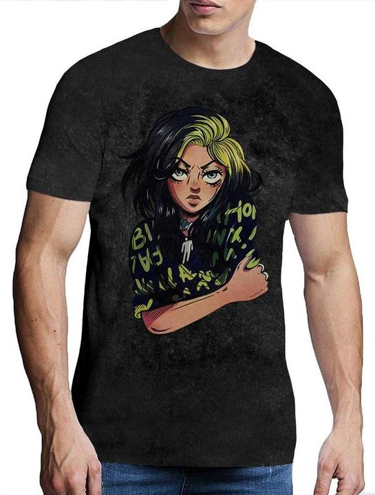 Actual product image Universal Textiles Unisex Adult Anime Dip Dye T-Shirt (L)