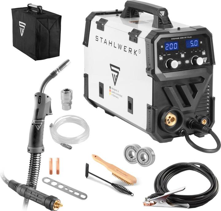 Actual product image Stahlwerk Welding machine MIG MAG 200 ST PLUS shielded arc welding machine IGBT with 200 A