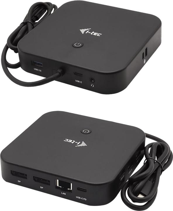 Immagine prodotto i-tec Dual DP USB-C Power Delivery 4k Dock (USB-C, 3 Porti)