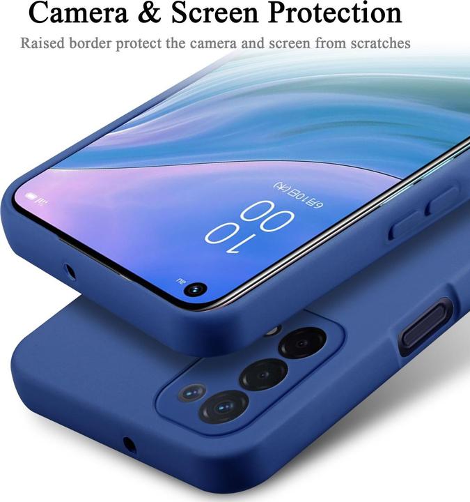 Actual product image Cadorabo Case for OPPO A54 5G / A74 5G TPU in liquid protection silicone design (Oppo A74 5G)