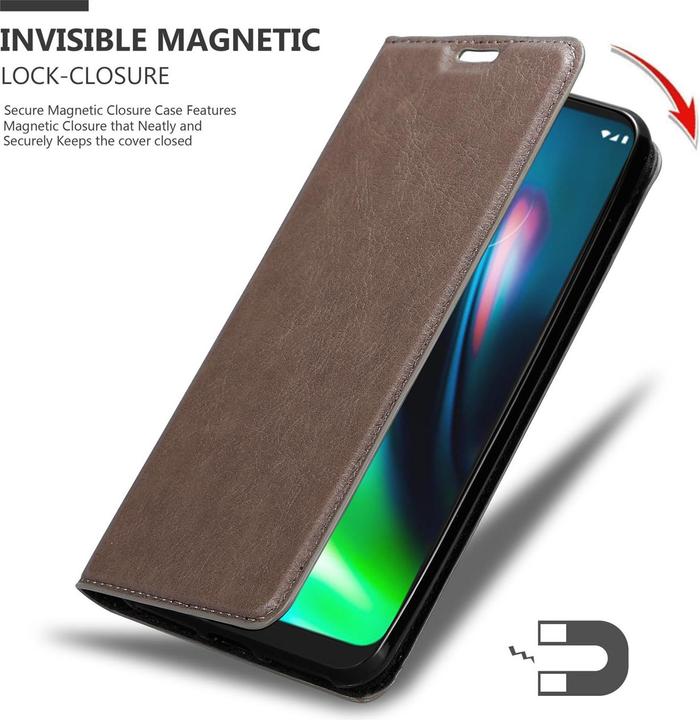Productafbeelding Cadorabo Boek Onzichtbare Magneethoes (Motorola Moto G9 Play)