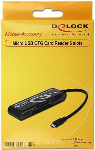 Immagine prodotto Delock Tutto in 1 MicroUSB Card Reader esterno (Micro USB)