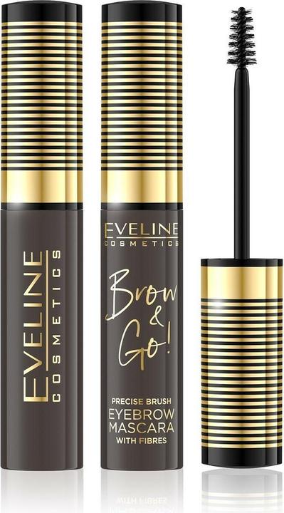 Eveline Brow & Go! Eyebrow Mascara Eyebrow Mascara 02 Dark 6Ml (Dunkel)