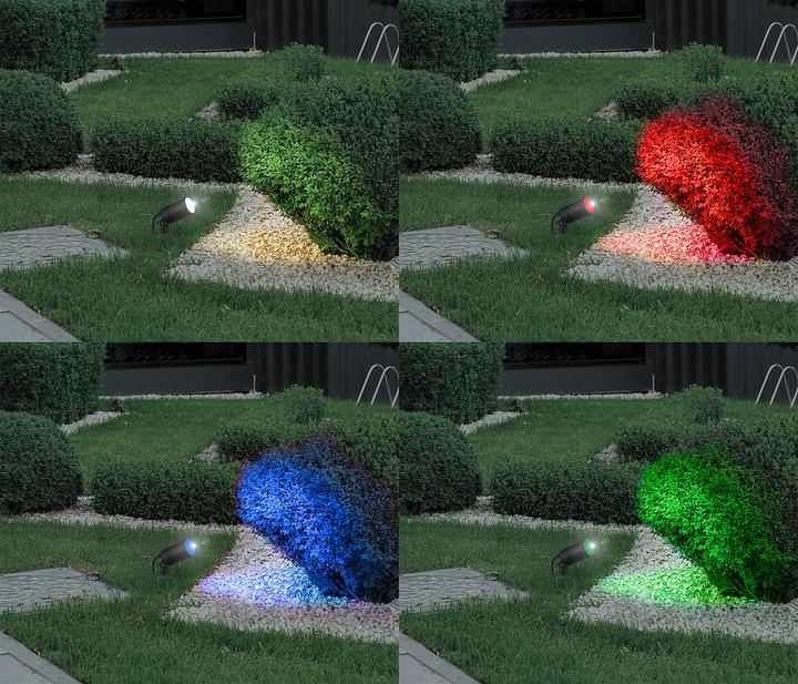 Produktbild Luminea WLAN-Gartenstrahler (520 lm, IP65)