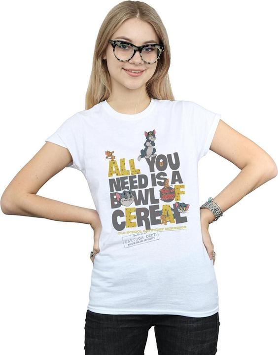Actual product image Tom & Jerry Womens/Ladies All You Need Is Cotton T-Shirt (L)