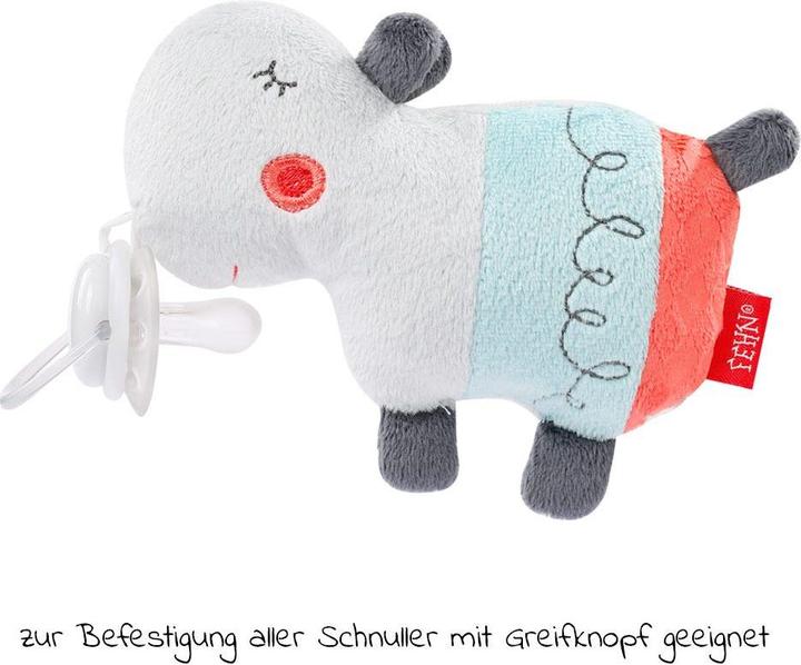 Actual product image Fehn mascot rattle. Pacifier pendant (1 x, from birth)