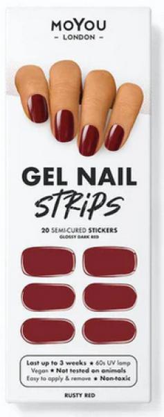 Produktbild MoYou London Gel Nail Strips Rusty Red (Nagellacktrockner, Rusty Red)