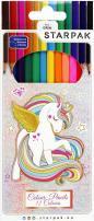 Immagine prodotto Starpak 12 pastelli a matite colorate / 180 polvere di uni (12 x)