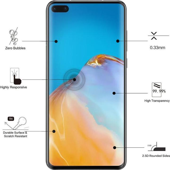 Actual product image Eiger Mountain Glass Clear Edge (1 Piece, Huawei P40)
