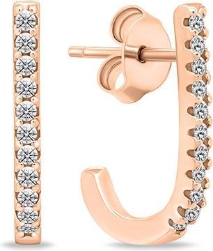 Image du produit Brilio Silver - Boucles d'oreilles originales en bronze avec zircons EA618R