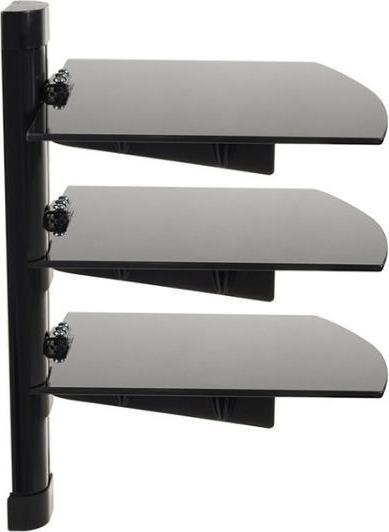 Maclean MC-664 - Wandhalterung für drei DVD-Player 250 x 360 mm schwarz 3x 8