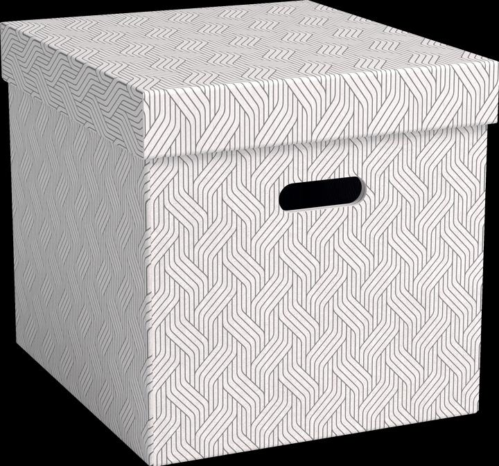 Image du produit von Hallers Boîte à archives Cube 29 l, 3 pièces, blanc (6 x 62 x 69 cm, 29 l)