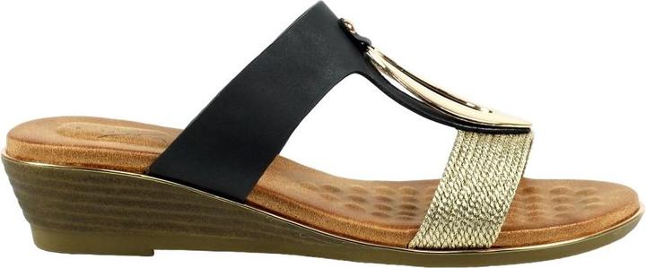 Actual product image Lunar Womens/Ladies Porto Wedge Heel Sandals (40)