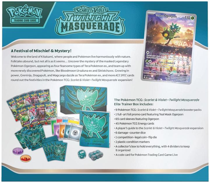 Immagine prodotto Pokémon Twilight Masquerade (Inglese, Elite / Top Trainer Box)