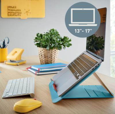 Actual product image Leitz Click & Store Cosy magazine file, A4, hardboard, blue Hardboard with PP film, assembled by means of (A4)