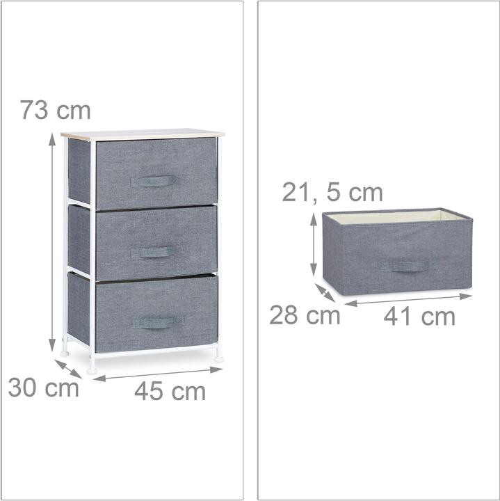 Actual product image Relaxdays Shelving System in Various Versions (45 x 30 x 73 cm)