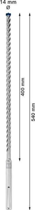 Actual product image Bosch Professional Zubehör EXPERT SDS max-8X hammer drill, 14 x 400 x 540 mm (14 millimetres)