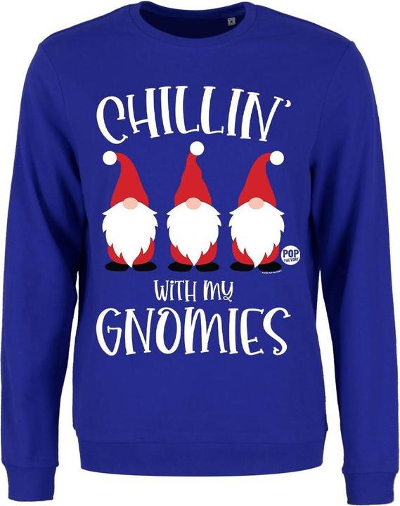 Produktbild Pop Factory Chillin' With My Gnomies Sweatshirt weihnachtliches Design (M)
