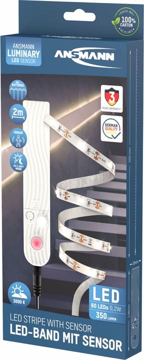 Actual product image Ansmann LED strip with sensor (Warm white, 200 cm, Indoor)