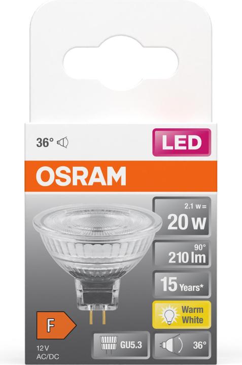 Actual product image Osram Led Star Mr16 (GU5.3, 2.90 W, 210 lm, 1 x, F)