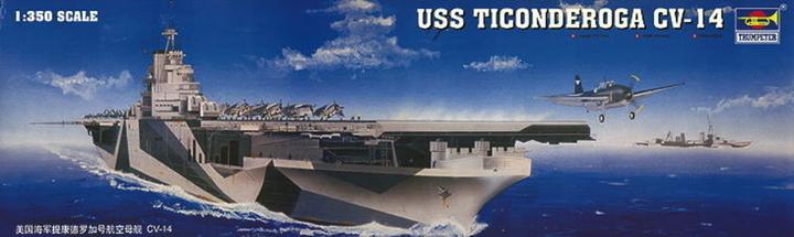 Actual product image Trumpeter Aircraft carrier USS Ticonderoga CV-14