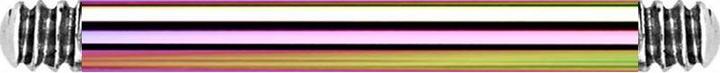 Actual product image Star Piercing Micro barbell rod coloured (Surgical steel 316L)