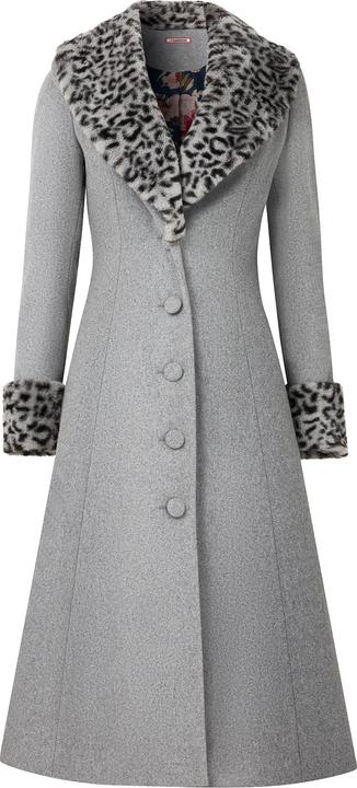 Immagine prodotto Joe Browns Cappotto con stampa animalier e bordo in pelliccia sintetica (36)