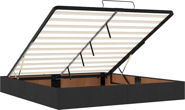 Actual product image VidaXL Ottoman bed with mattress black 160x200 cm fabric (160 x 200 cm)