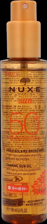 Produktbild Nuxe Huile Bronz Visage & Corps Sun Protection Factor 50 (Sonnencreme Gesicht, SPF 50, 150 ml, 150 g)