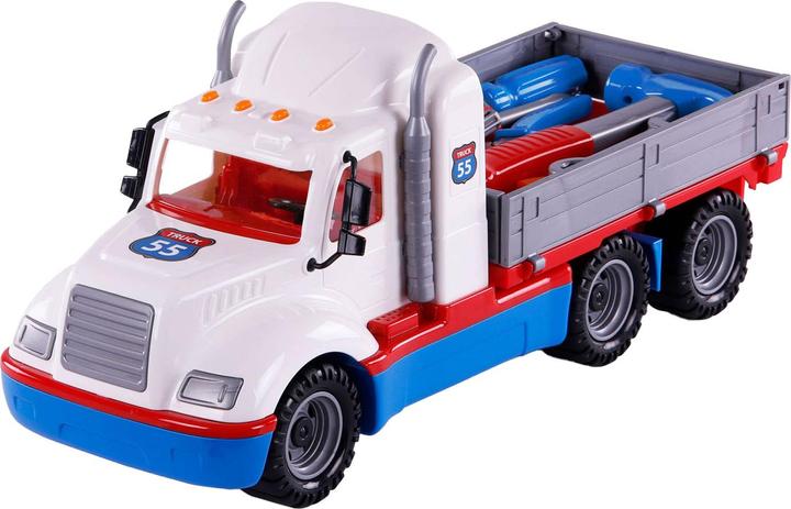 Actual product image Polesie Cavallino Torpedo Truck with 7 tools, scale 1