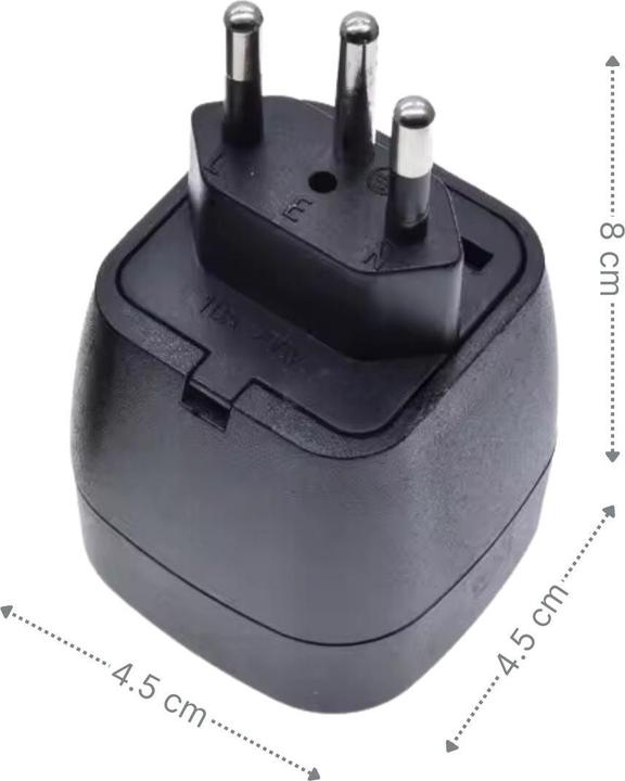 Image du produit Hermex Adaptateur de prise Schuko vers Suisse (Type 13, CEE 7/4)