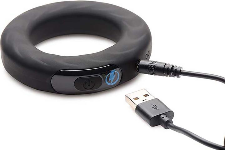 Productafbeelding Frisky Vibrerende & E-Stim Silicone Cock Ring met RC 50mm (8.50 cm)