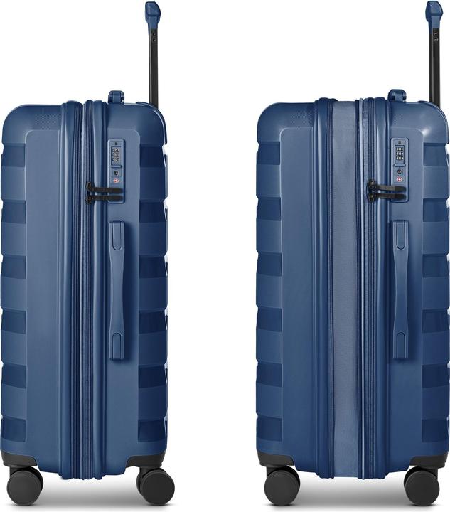 Actual product image D&N South Dakota 4 Rollen Kofferset 3-teilig mit Dehnfalte (203 l, XL (from 140l))