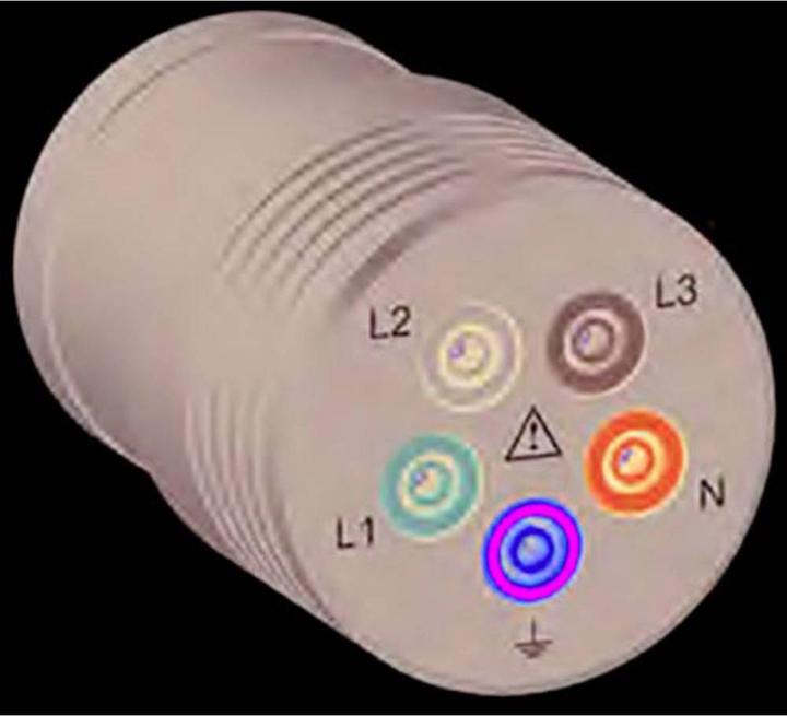 Actual product image HT Instruments Measuring adapter CEE 32A (CEE 5 pole plug with connection sockets) (Measuring line)