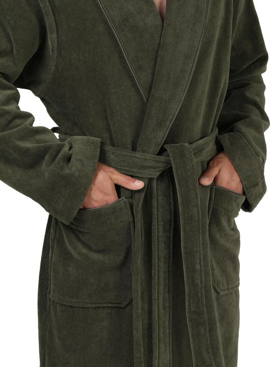 Actual product image Möve Homewear shawl collar coat green (XL)