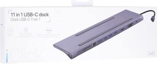 Actual product image T'nB TNT Dock 11-in-1 Type-C (USB-C, 11 Ports)