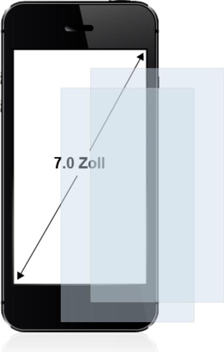 Actual product image BROTECT Screen Protector Clear (2 Piece, Universal)