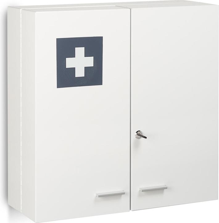 Actual product image Relaxdays Square Medicine Cabinet (53 x 21.5 x 53 cm)