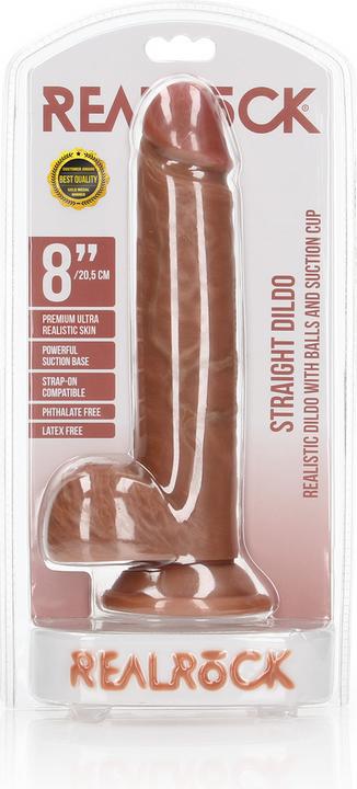 Immagine prodotto RealRock Dildo with Balls and Suction Cup - 8"/ 20,5 cm