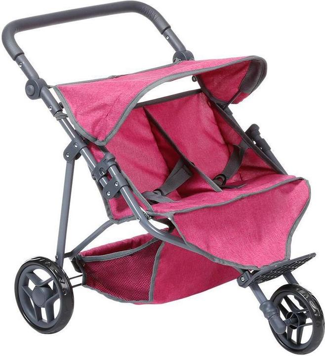 Produktbild Knorrtoys Zwillingspuppenwagen Duo - berry