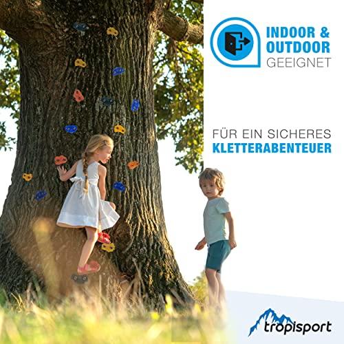 Produktbild Tropisport Klettergriffe - Set aus 10 bunten Klettersteinen (Mehrfarbig)