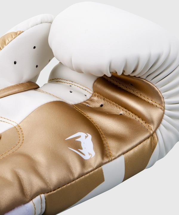 Produktbild Venum Elite Boxhandschuhe Weiss/ Gold (8 OZ)