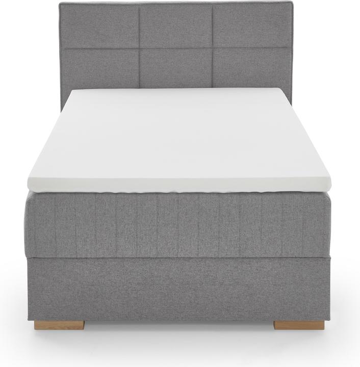 Produktbild Meise Möbel Tambo Boxspringbett inkl. Bettkasten mit Bonnellfederkernbox Stoff Nordic (120 x 200 cm)