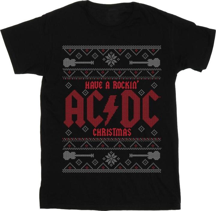 Actual product image AC/DC Boys Have A Rockin Christmas T-Shirt (128)