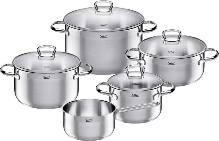 Silit Toscana (20 cm, Set di pentole e padelle da cucina, Acciaio inossidabile)