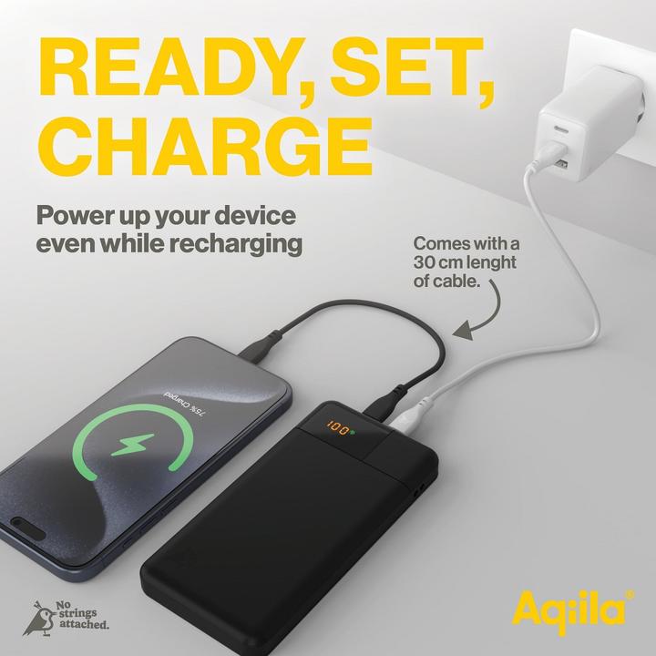 Productafbeelding Aqiila Powerbird B10B - Powerbank 10000 mAh, 20W - Mos (10000 mAh, 20 W, 37 Wh)