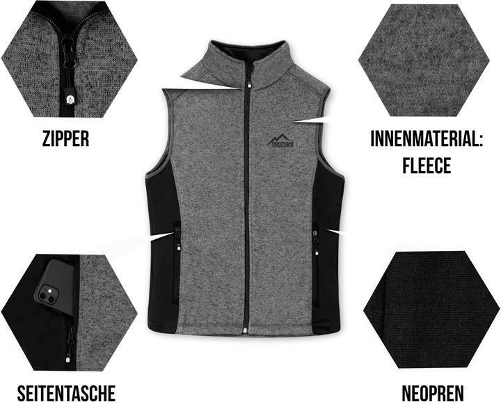 Actual product image Normani Men's Knitted Fleece Vest Shamattawa (4XL)