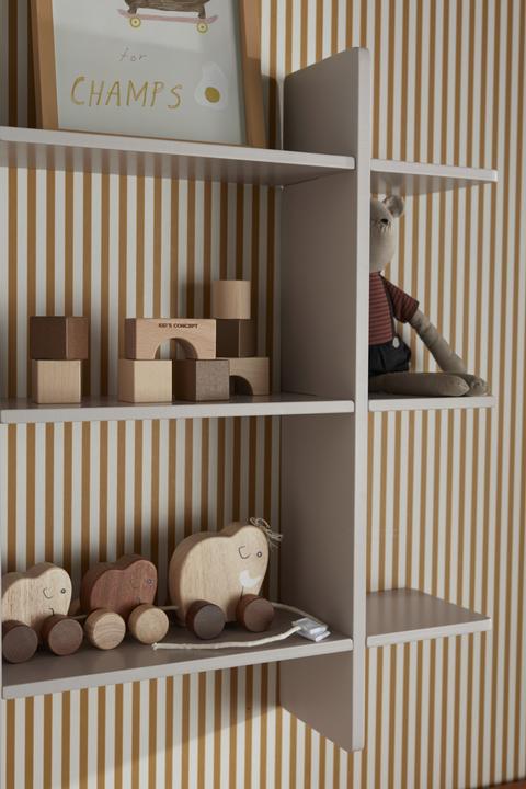 Actual product image Kids Concept - Wall Shelf 3 Level STAR - Grey - 0x15x70 cm
