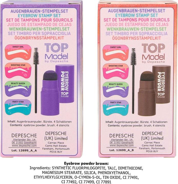 Image du produit Top Model Kit de sourcils (Multicolore)